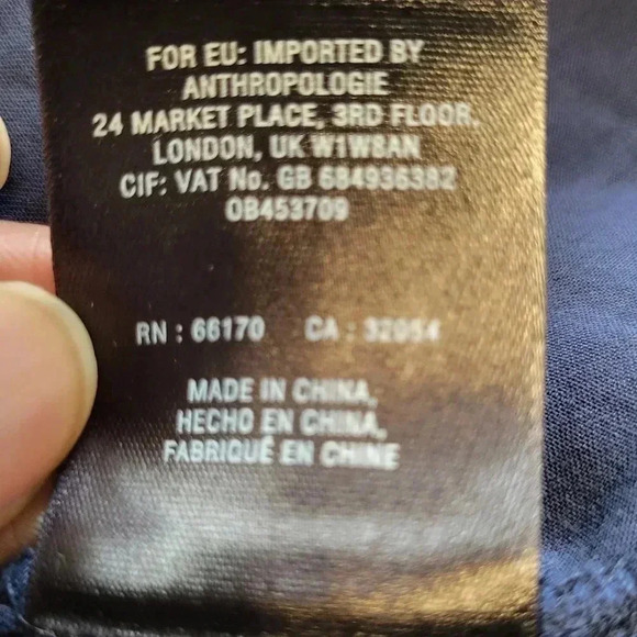 Holding Horses Anthropologie Augusta Navy Crochet Embroidered Tunic Dress(S) - Picture 13 of 13